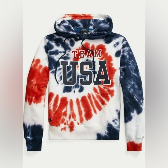 Polo Ralph Lauren Tops - Polo Ralph Lauren Limited Edition Polo Team USA Tie Dye Hoodie SzXL